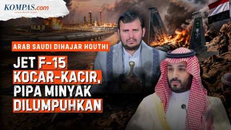 Bukti Saudi "Babak Belur" Dihajar Houthi: Jet F-15 Rontok, Minyak Terkunci, Riyadh Rugi