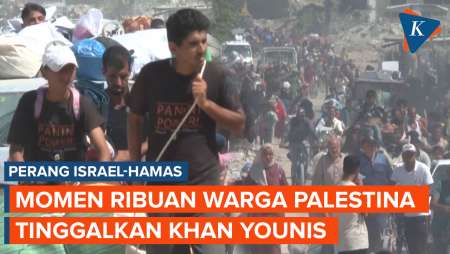 Ribuan Warga Palestina di Khan Younis Kembali Dipaksa Israel untuk Mengungsi