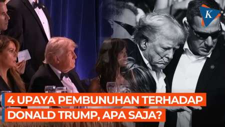 Empat Upaya Pembunuhan Donald Trump, Terparah Saat Kampanye Pilpres 2024