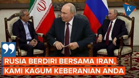 Putin Bertemu Presiden Iran, Tegaskan Dukungan di Tengah Perang dengan AS