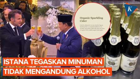 Klarifikasi Istana Soal Minuman Bersulang Prabowo-Macron