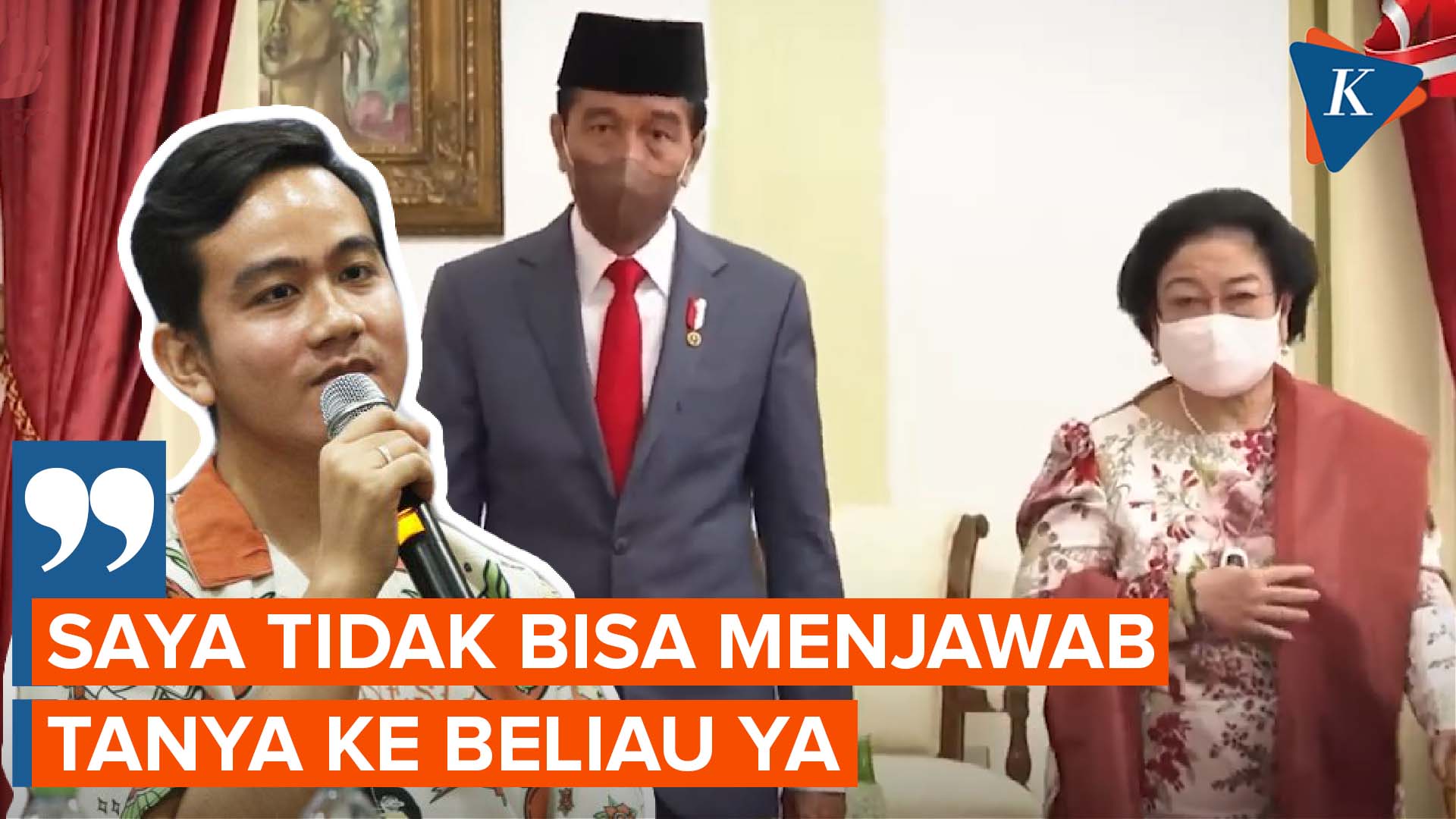Muncul Isu Jokowi Gantikan Megawati Sebagai Ketum PDIP, Gibran Tak Berikan Komentar