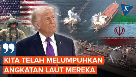 Trump Klaim Militer Iran Berada Di Ujung Garis Pertahanan