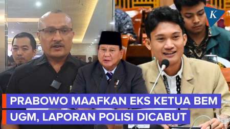 Prabowo Minta Hentikan Laporan Polisi Terhadap Tiyo Eks Ketua BEM UGM 