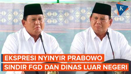 Mimik Prabowo Saat Bahas Efisiensi Anggaran, Sindir soal FGD