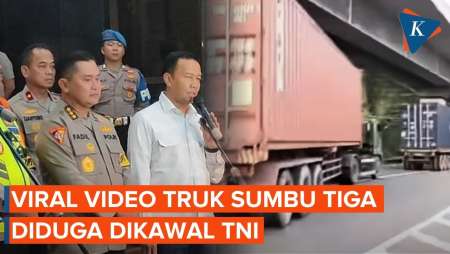 Kemenhub Tanggapi Truk Sumbu Tiga Yang Diduga Dikawal TNI