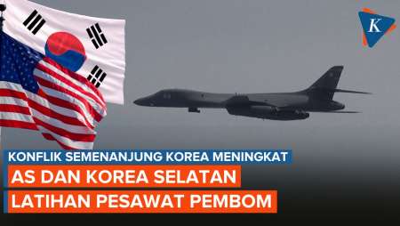 Amerika Serikat menerbangkan pesawat pembom jarak jauh B-1B di atas Semenanjung Korea pada hari Rabu