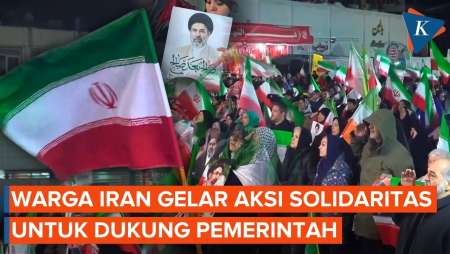 Sebulan Perang, Warga Iran Gelar Aksi Solidaritas Dukung Pemerintah Lawan AS-Israel