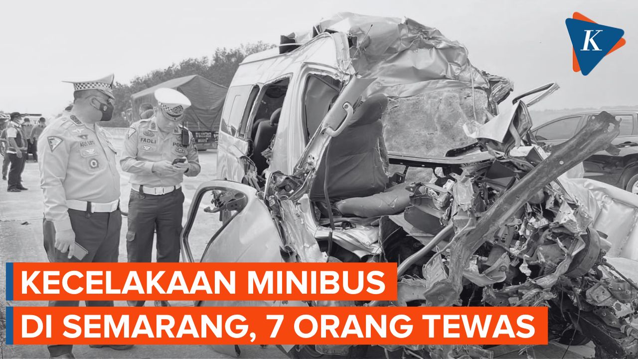 Kecelakaan Minibus HiAce di Tol Semarang, Diduga Sopir Mengantuk