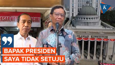 Mahfud Minta ke Jokowi agar Revisi UU MK Tak Dilanjutkan