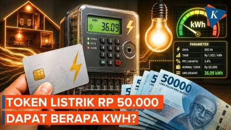Tarif Listrik 27 Juli-2 Agustus Sudah Ditetapkan, Token Rp 50.000 Dapat Berapa KWh?