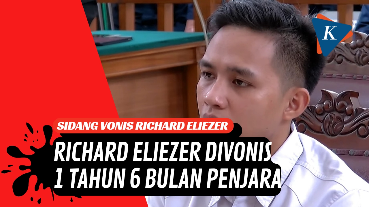 [BREAKING NEWS] Richard Eliezer Divonis 1 Tahun 6 Bulan Penjara atas Pembunuhan Brigadir J