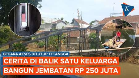 Cerita di Balik Satu Keluarga Bangun Jembatan Rp 250 Juta gegara Akses Rumah Ditutup Tetangga