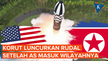 Tuduh AS Langgar Wilayah Udaranya, Korut Luncurkan Rudal Balistik Antarbenua