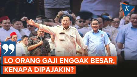 Prabowo di Demo Hari Buruh: Pajak Besar untuk Penghasilan Besar