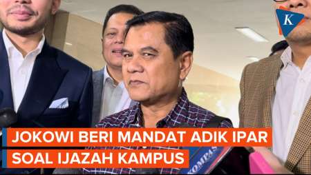 Jokowi Beri Mandat Adik Ipar Bawa Ijazah Asli