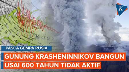 Potret Letusan Gunung Krasheninnikov Usai 