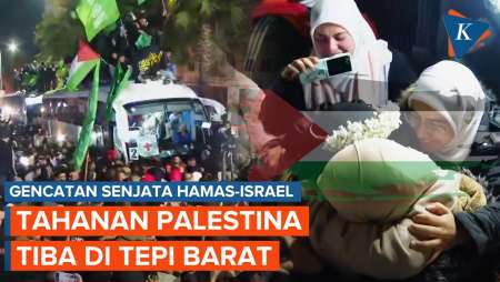 Gencatan Senjata Hamas-Israel, Kelompok Pertama Tahanan Palestina Tiba di Tepi Barat