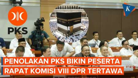 Momen Peserta Rapat DPR Tertawa Saat F-PKS Tolak Biaya Haji 2024 Rp 93,4 Juta