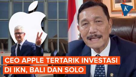 Luhut Sebut CEO Apple Tertarik Investasi Kembangkan AI di IKN, Bali, dan Solo