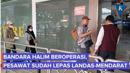 Bandara Halim Kembali Beroperasi, Sejumlah Pesawat Sudah Berangkat dan Mendarat