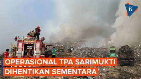 TPA Sarimukti Terbakar, Operasional Pembuangan Sampah Dihentikan Sementara