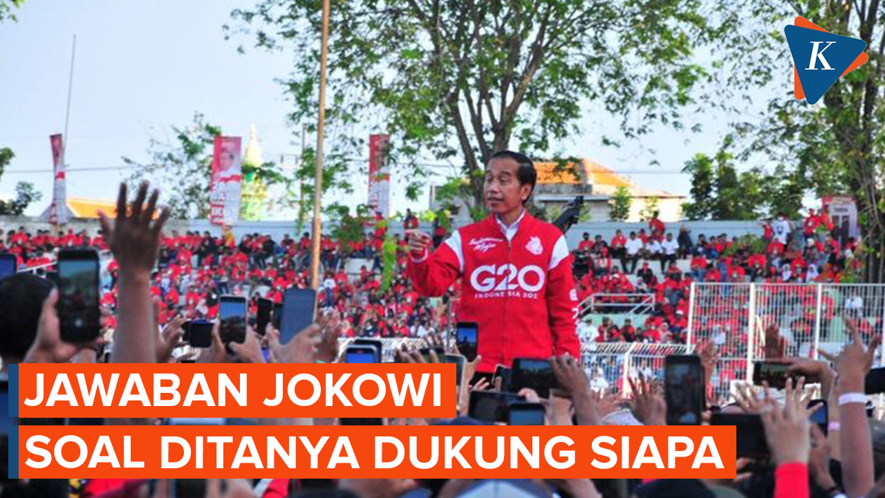 Ketika Ditanya Soal Dukung Siapa di Pilpres 2024, Ini Jawaban Jokowi
