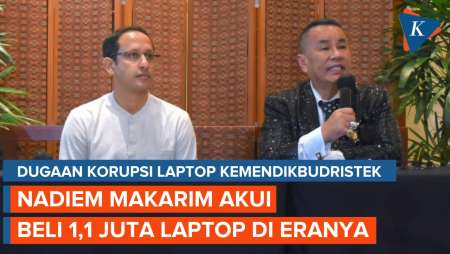 Kasus Korupsi Chromebook, Nadiem Akui Kemendikbudristek Beli 1,1 Juta Laptop Saat Pandemi Covid-19
