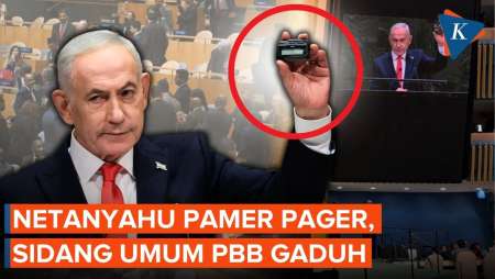 PM Israel Pamer Pager yang Ledakkan Hizbullah di Sidang Umum PBB
