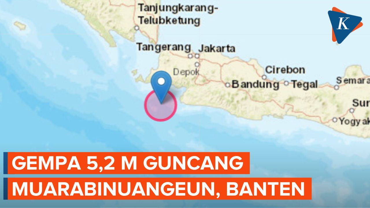 Gempa 5,2 M Terjadi di Wilayah Banten, Tak Berpotensi Tsunami