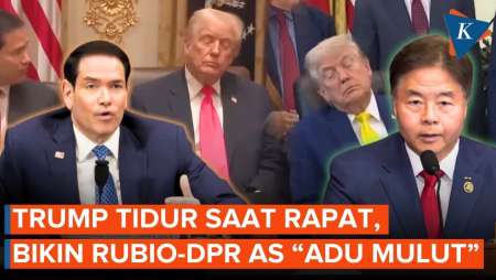 DPR AS-Marco Rubio "Adu Mulut" Gegara Trump Tidur Saat Rapat