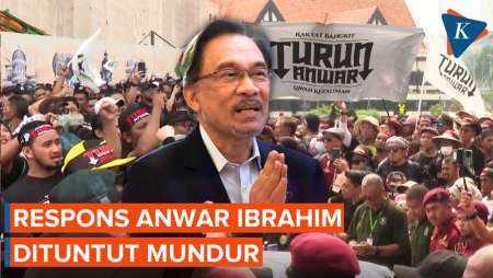 Dituntut Mundur Ribuan Warga Malaysia, Anwar Ibrahim: Yang Turun Tak Ada Solusi