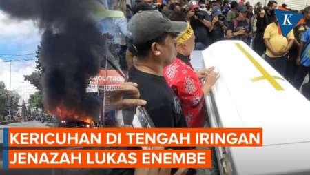 Iring-iringan Jenazah Lukas Enembe Diwarnai Kericuhan, Aksi Lempar Batu, dan Lumpuhkan Jalan Utama