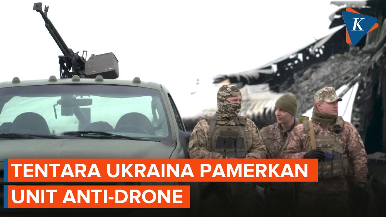 Tentara Ukraina Pamer Unit Anti-drone