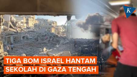 Israel Jatuhkan 3 Bom di Sekolah Gaza, 15 Orang Tewas, Anak-anak Terluka