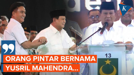 Momen Prabowo Berpantun di Acara Milad PBB