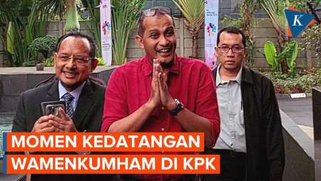 Momen Wamenkumham Eddy Hiariej Penuhi Panggilan KPK