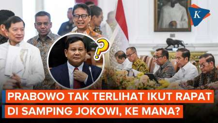 Biasanya di Samping Jokowi, Prabowo Tak Terlihat di Rapat Kabinet Selasa Ini