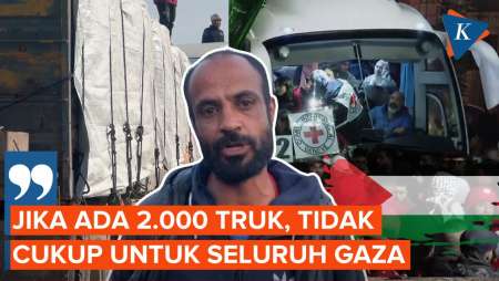 Truk Bantuan Masuk Gaza Usai Gencatan Senjata, Warga Palestina: Tetap Tak Cukup untuk Seluruh Gaza