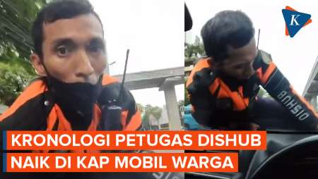 Kronologi Petugas Dishub Naik ke Kap Mobil dan Terbawa sampai Menteng