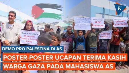 Demo Pro Palestina di Penjuru Kampus Amerika, Warga Gaza Ucapkan Terima Kasih