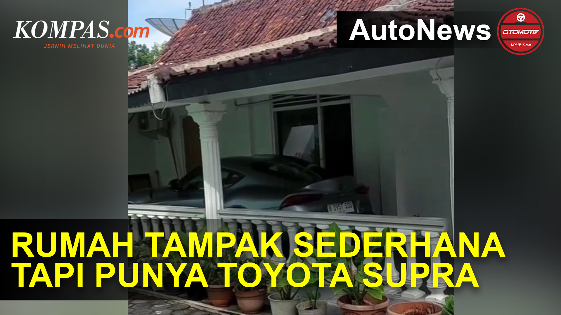 Video Viral, Rumah Tampak Sederhana tapi Punya Mobil Toyota Supra