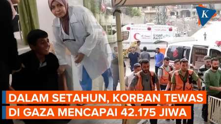 Setahun Serangan Israel, 42.175 Warga Palestina Tewas