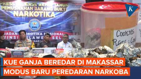 Kue Ganja Masuk dari Medan ke Makassar, Diduga Akan Diedarkan ke Anak-anak