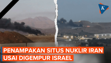 Israel Serang Fasilitas Nuklir Iran, Asap Hitam Mengepul