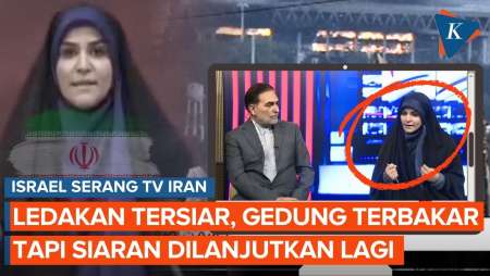 Serangan Israel ke TV Iran Bikin Gedung Terbakar, tapi Siaran Dilanjutkan Lagi