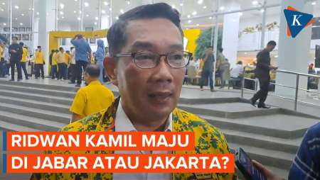 Ridwan Kamil Nurut Keputusan Golkar Maju di Jakarta atau Jabar