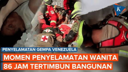 Berpacu Dengan Waktu! Petugas 11 Jam Selamatkan Korban Gempa Venezuela Yang Tertimbun 3 Hari
