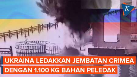 Detik-detik Ukraina Ledakkan Jembatan Crimea dengan 1.100 Kg Peledak dari Bawah Permukaan Laut