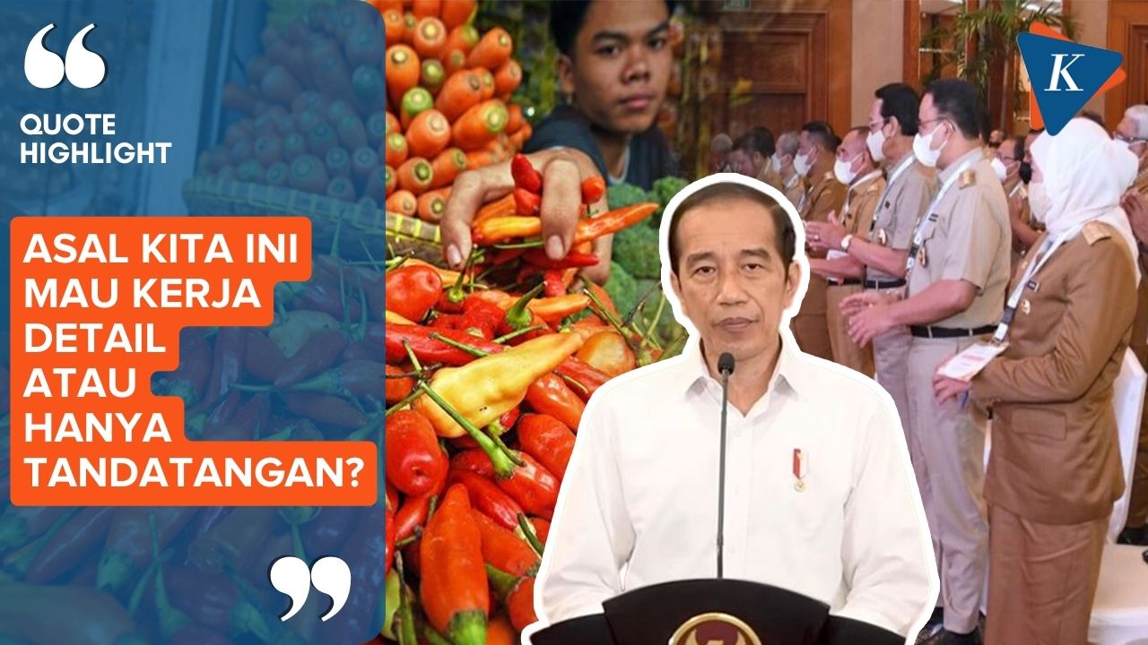 Jokowi Ingatkan Jajarannya Kerja Lebih Detail untuk Atasi Kenaikan Harga Pangan